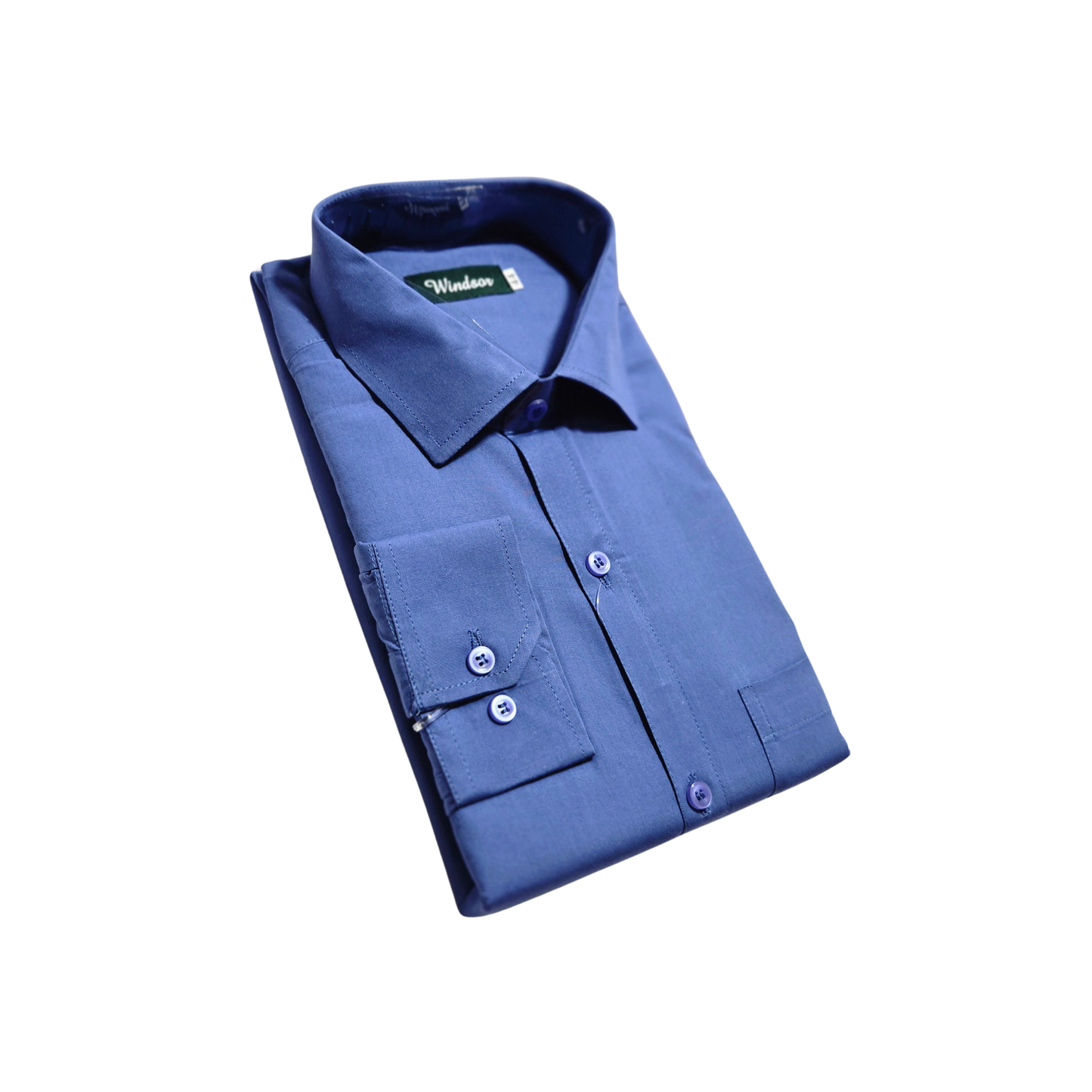 Swaraj’s Men’s Cotton Casual Shirt – Premium Blue Color | 100% Pure Cotton | Comfortable Regular Fit