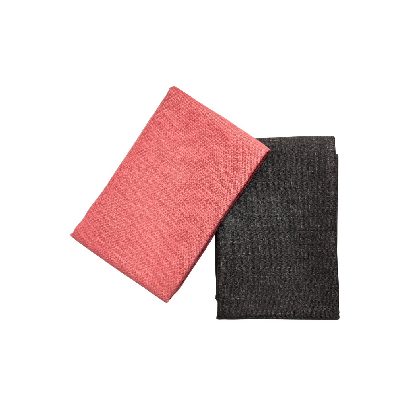 Men’s Shirting & Trouser Fabric Combo – Peach & Charcoal Grey