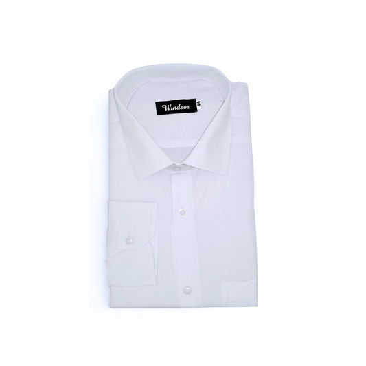 Swaraj’s Brystal White Cotton Full Sleeve Shirt – Regular Fit, Liberty Cut