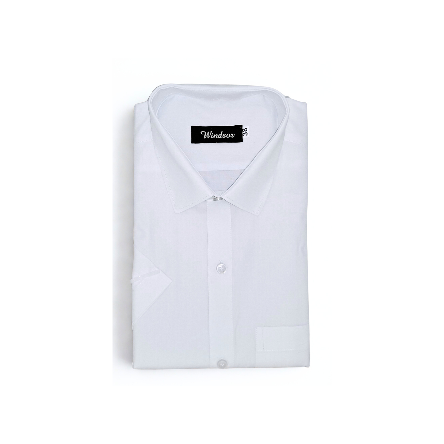 Swaraj’s Brystal White Cotton Half Sleeve Shirt – Regular Fit, Liberty Cut