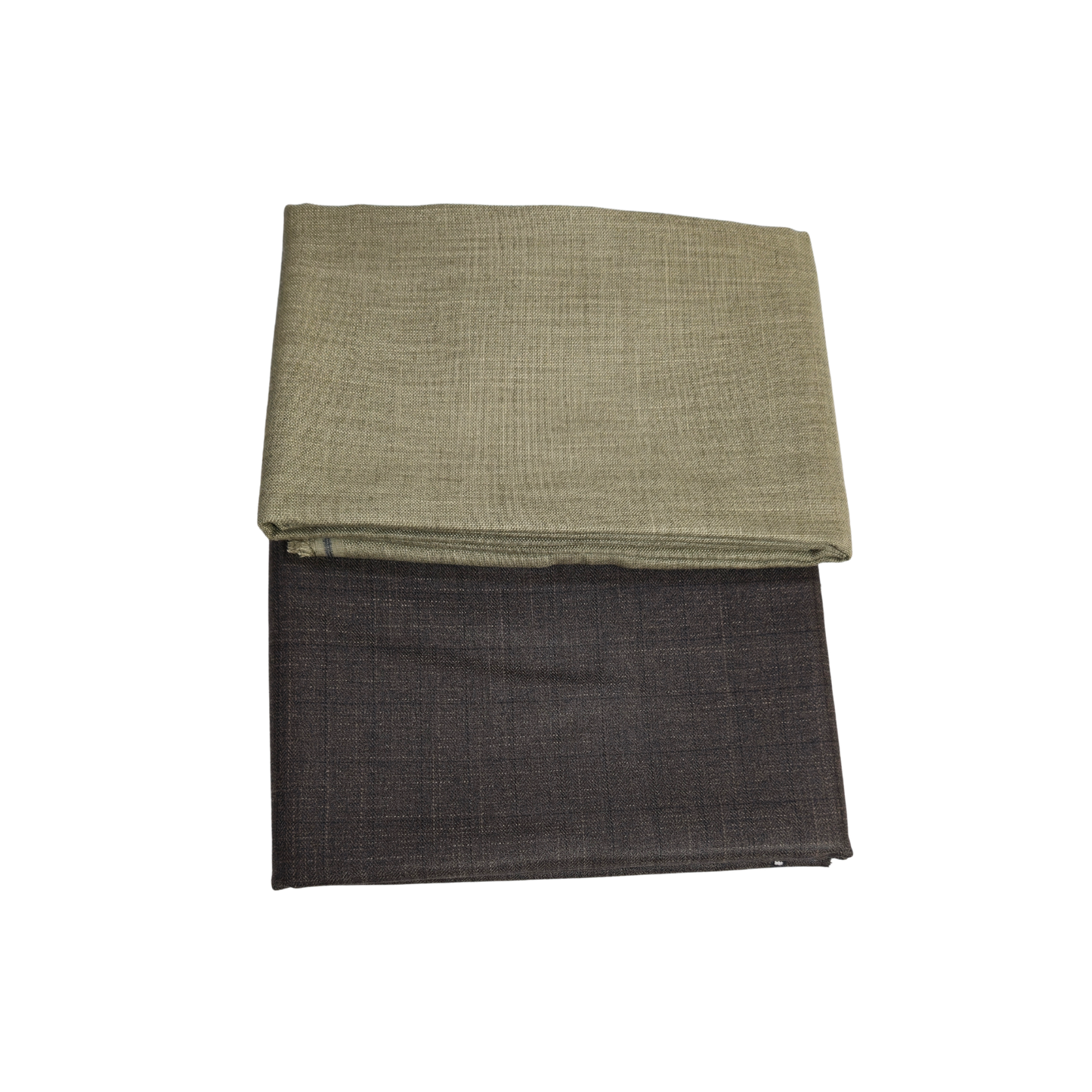 Men’s Shirting & Trouser Fabric Combo – Olive Green & Coffee Brown