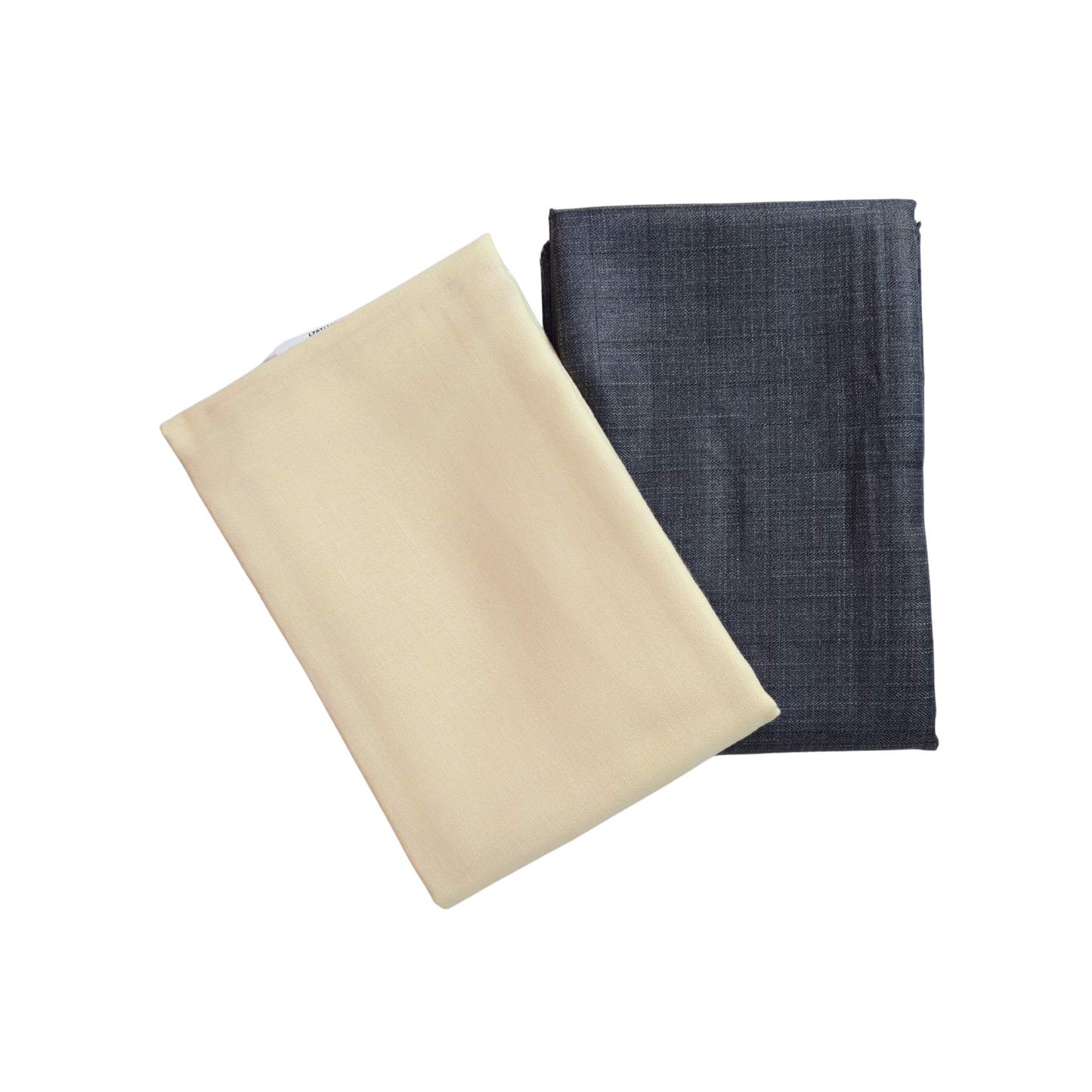 Men’s Shirting & Trouser Fabric Combo – Cream & Dark Grey