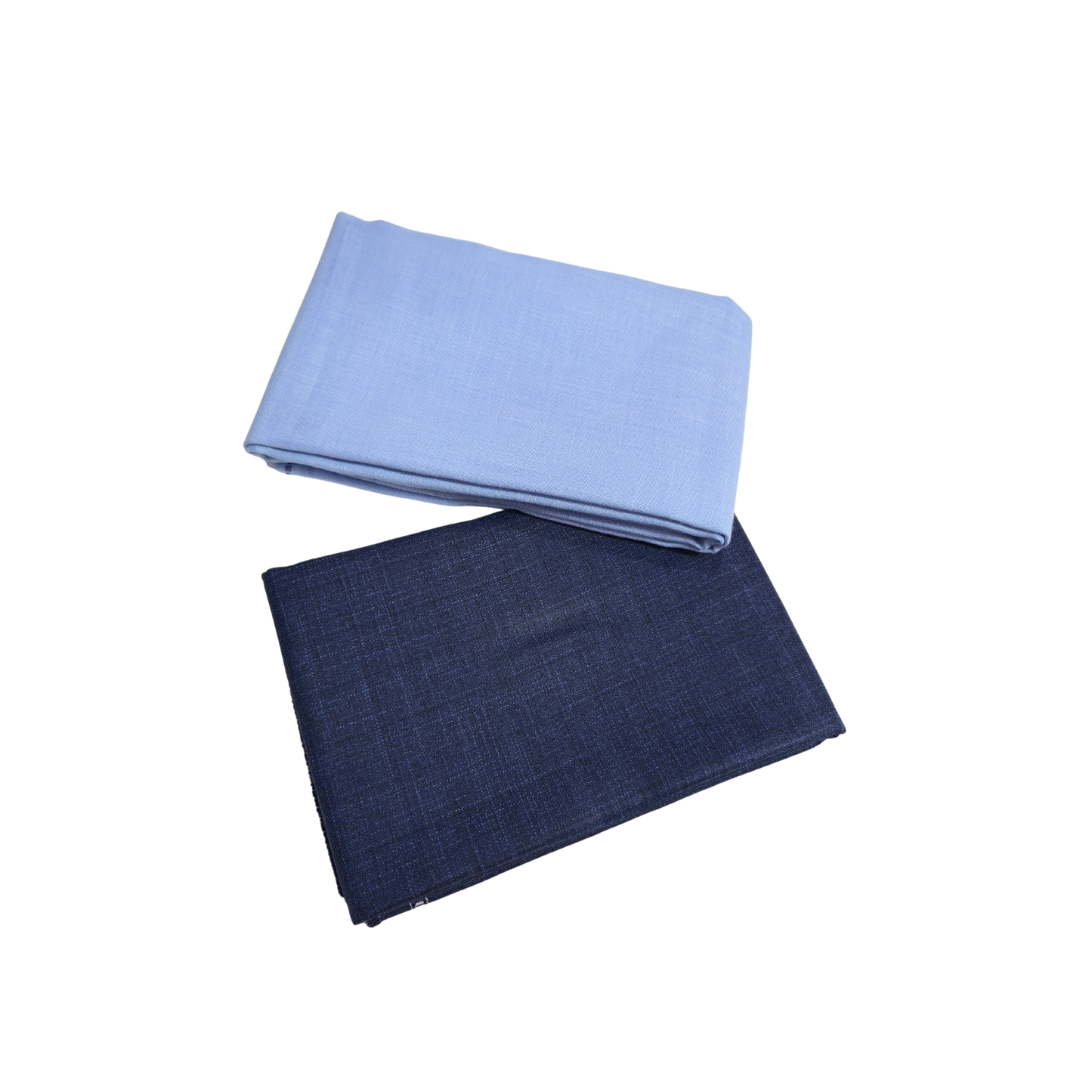Men’s Shirting & Trouser Fabric Combo – Light Sky Blue & Navy Blue