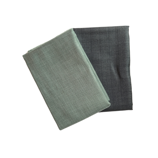 Men’s Shirting & Trouser Fabric Combo – Sage Green & Dark Grey