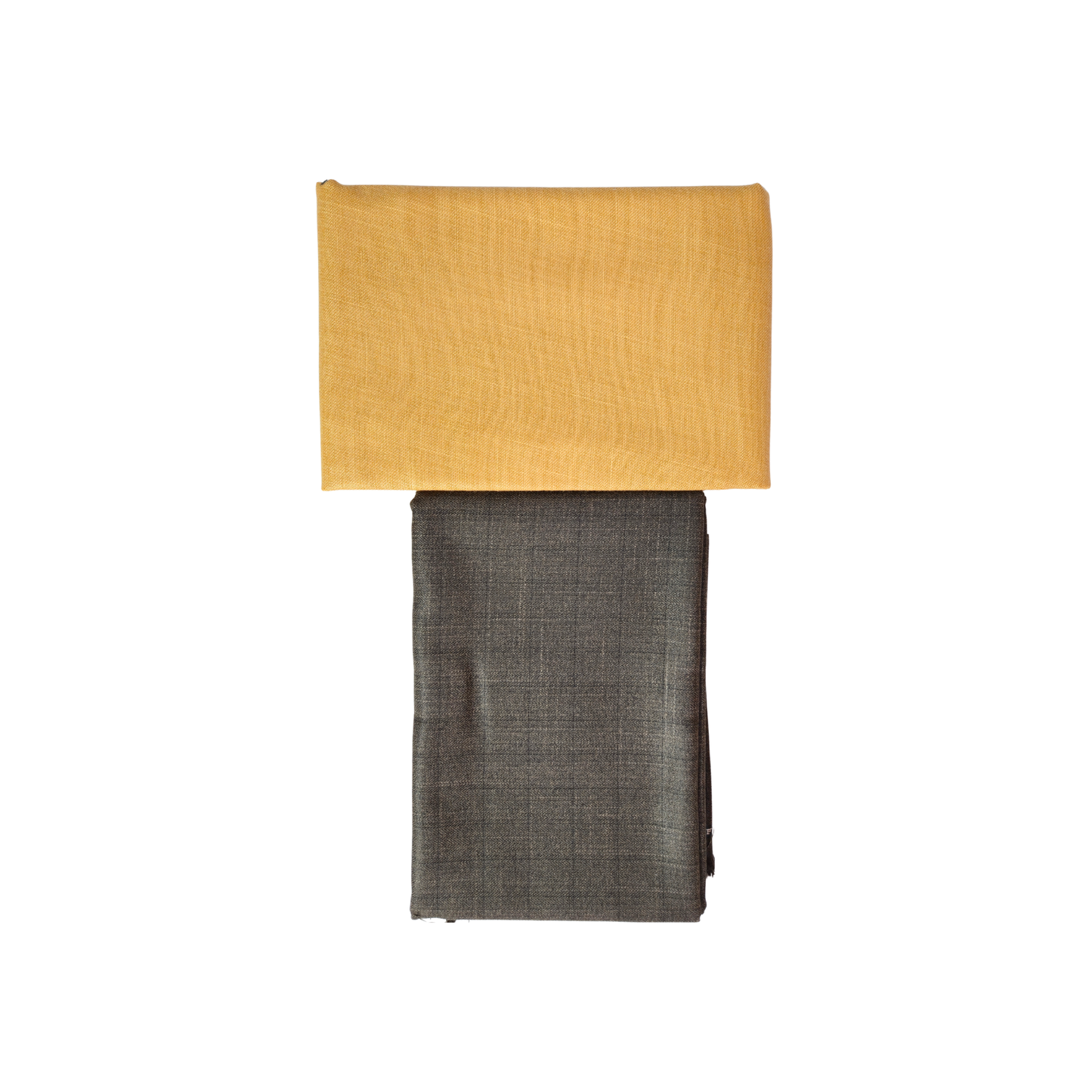 Men’s Shirting & Trouser Fabric Combo – Mustard Yellow & Dark Grey