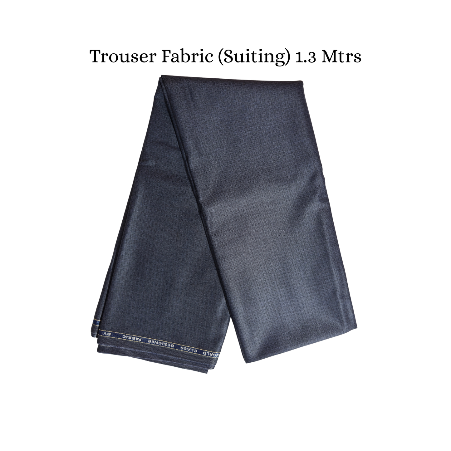 Men’s Shirting & Trouser Fabric Combo | Beige Checks & Navy Blue