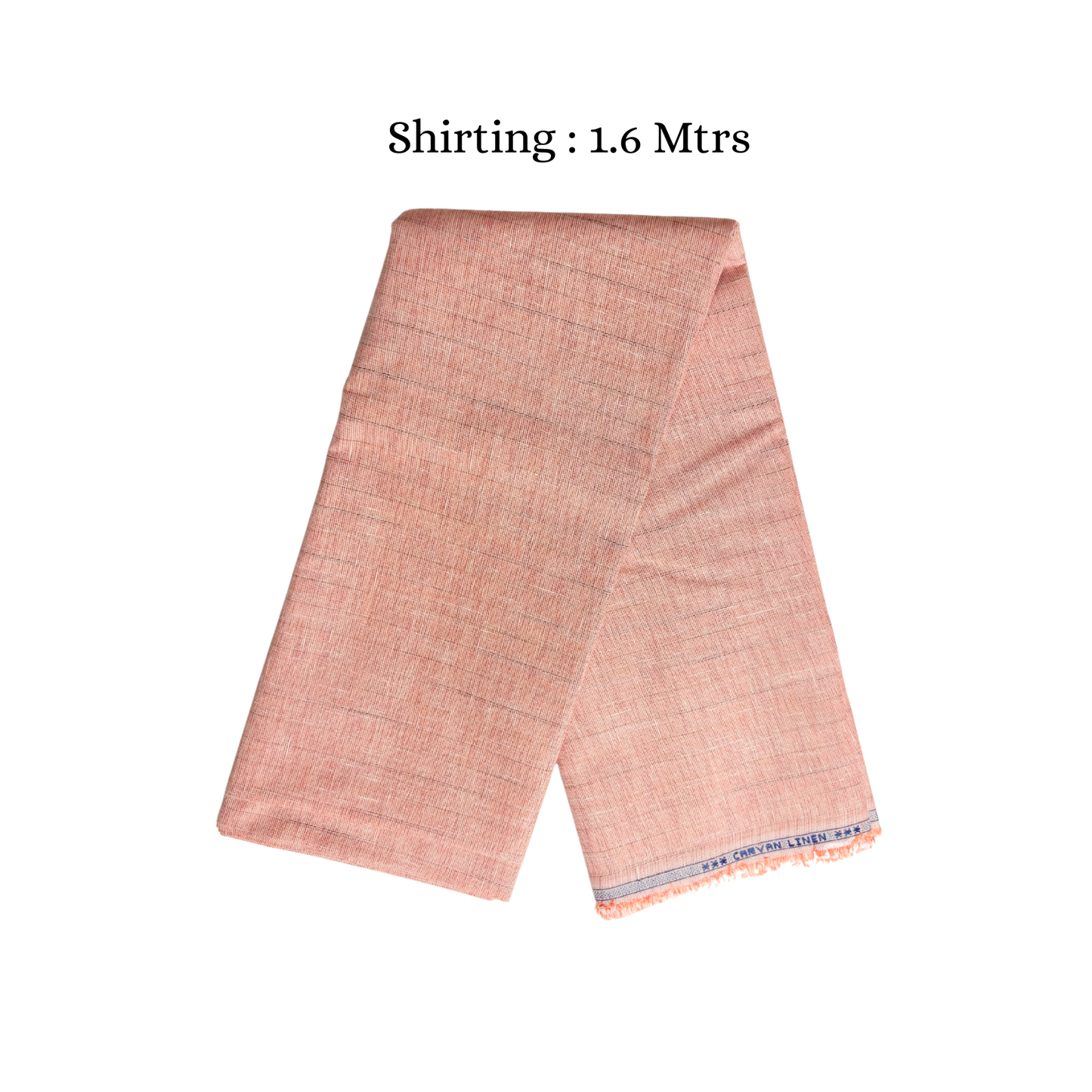 Men’s Shirting & Trouser Fabric Combo – Peach Textured & Charcoal Grey