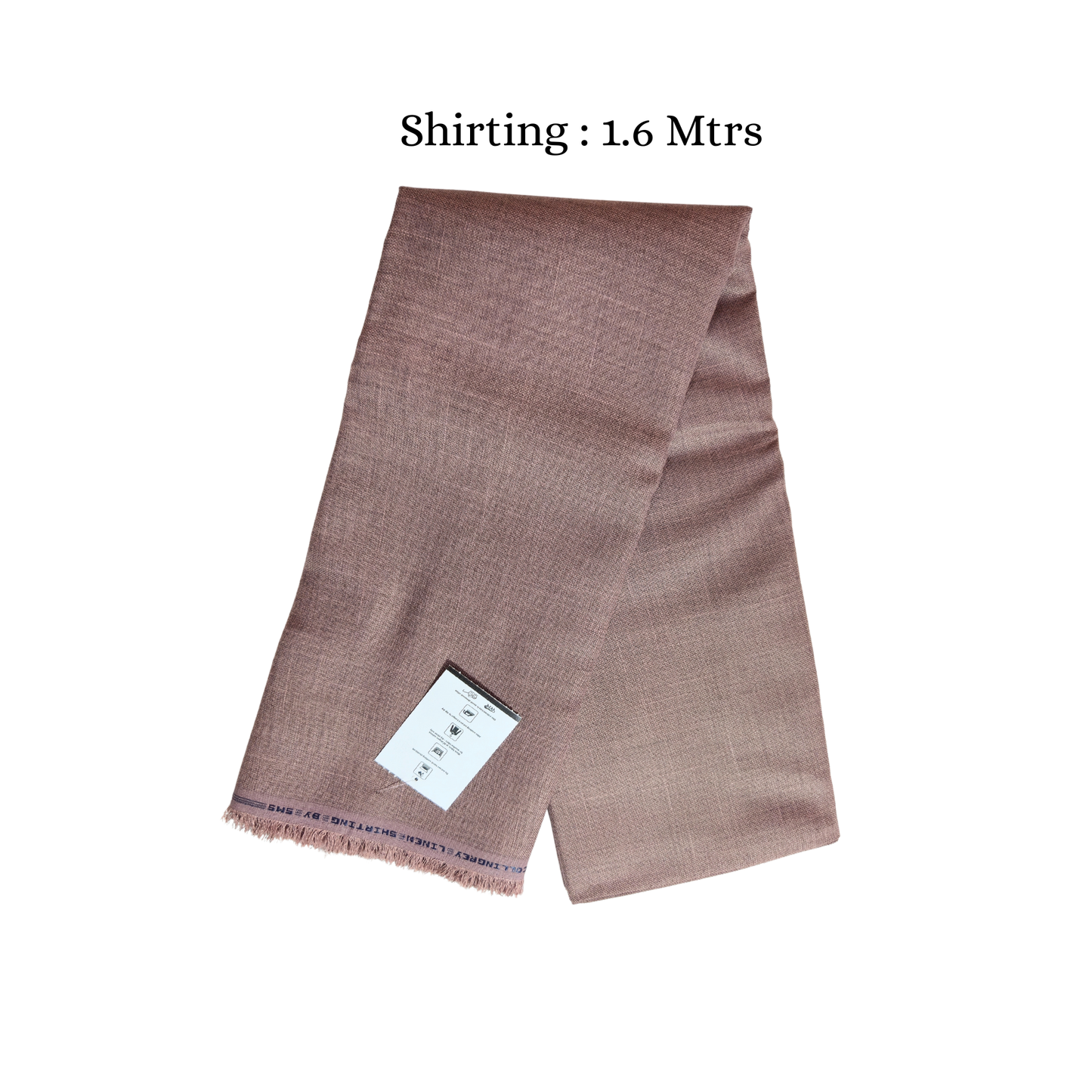 Men’s Shirting & Trouser Fabric Combo – Dusty Brown & Charcoal Grey