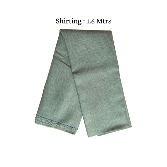 Men’s Shirting & Trouser Fabric Combo – Sage Green & Dark Grey