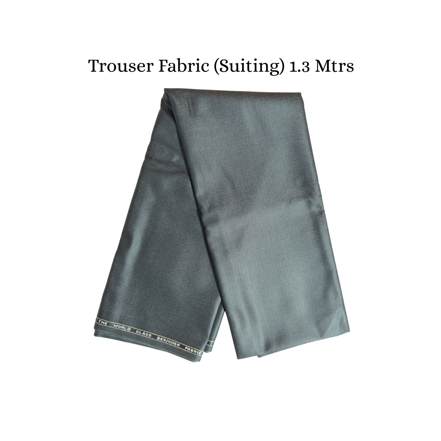 Men’s Shirting & Trouser Fabric Combo – Light Grey Checks & Dark Grey