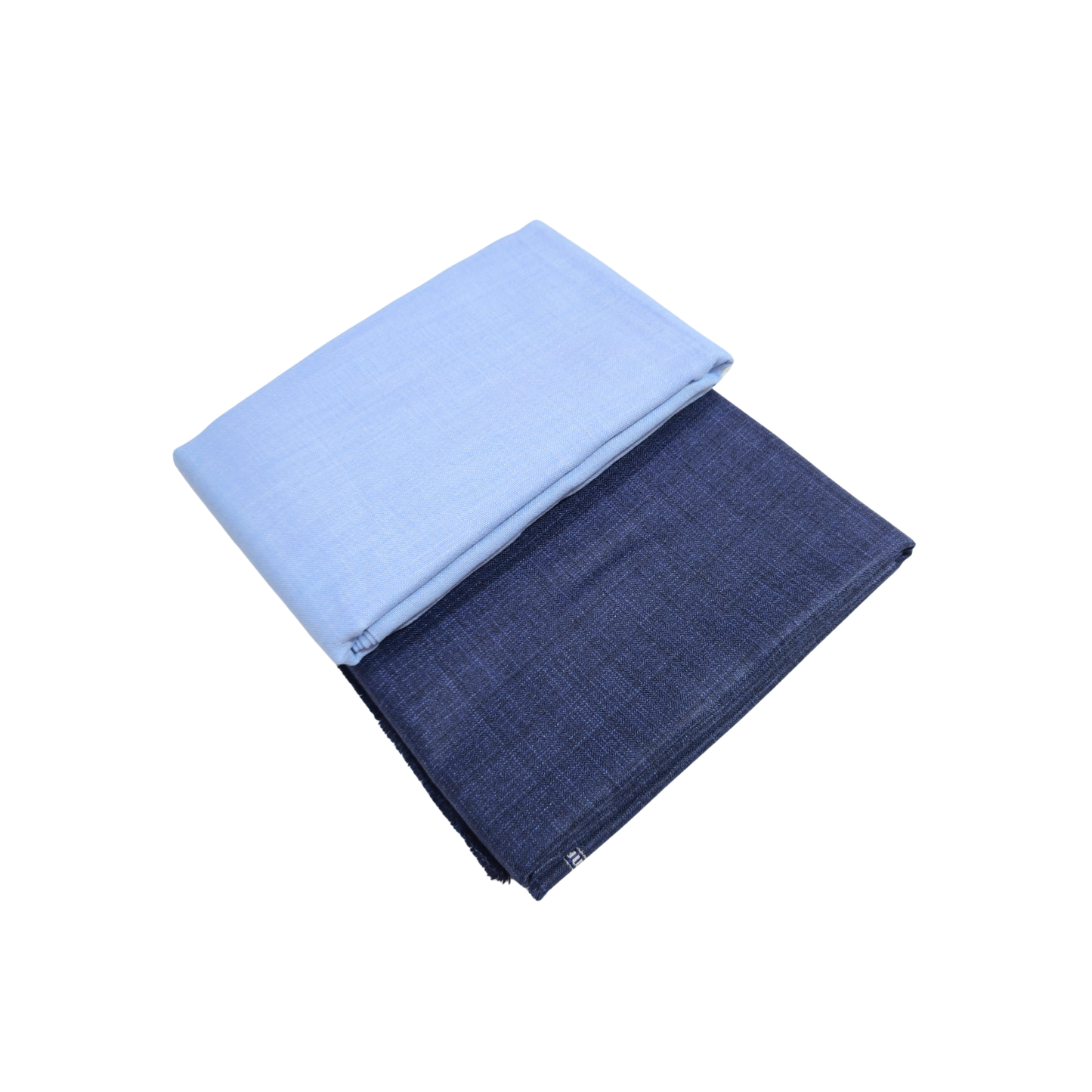 Men’s Shirting & Trouser Fabric Combo – Light Sky Blue & Navy Blue