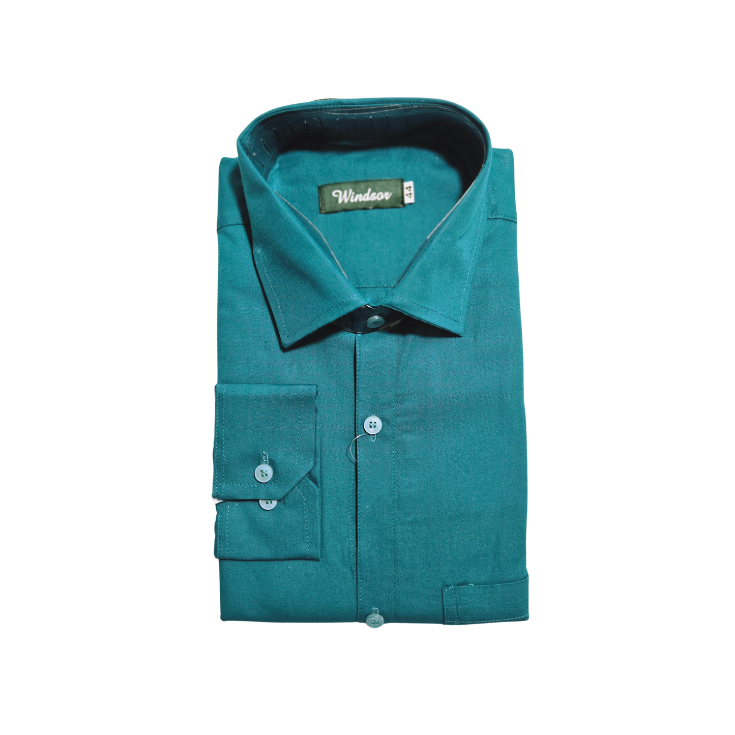 Swaraj’s Men’s Cotton Shirt – Turquoise | 100% Pure Cotton | Regular Fit Casual Wear